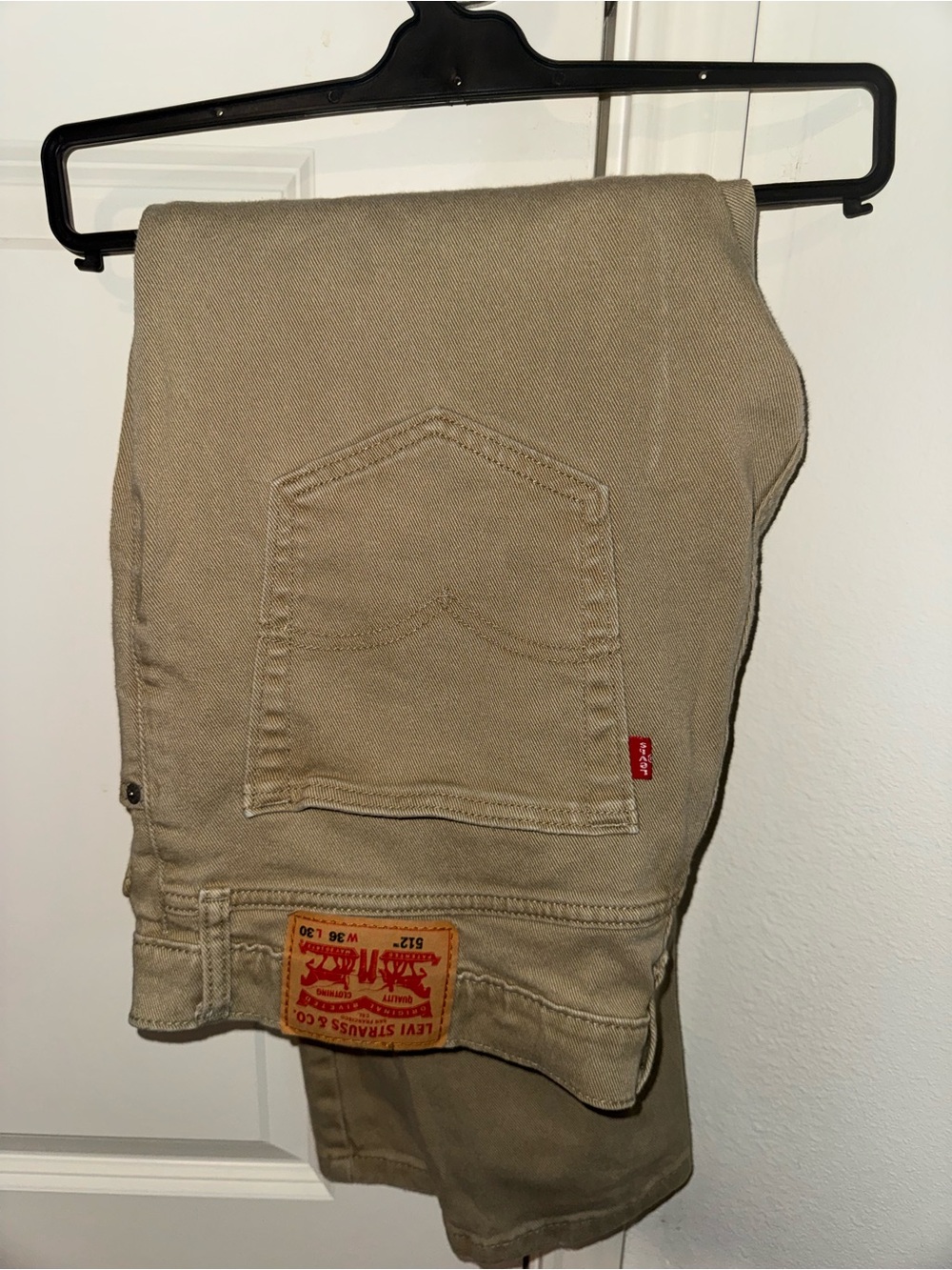 Levi's Beige/Tan Jeans with Red Logo Tab